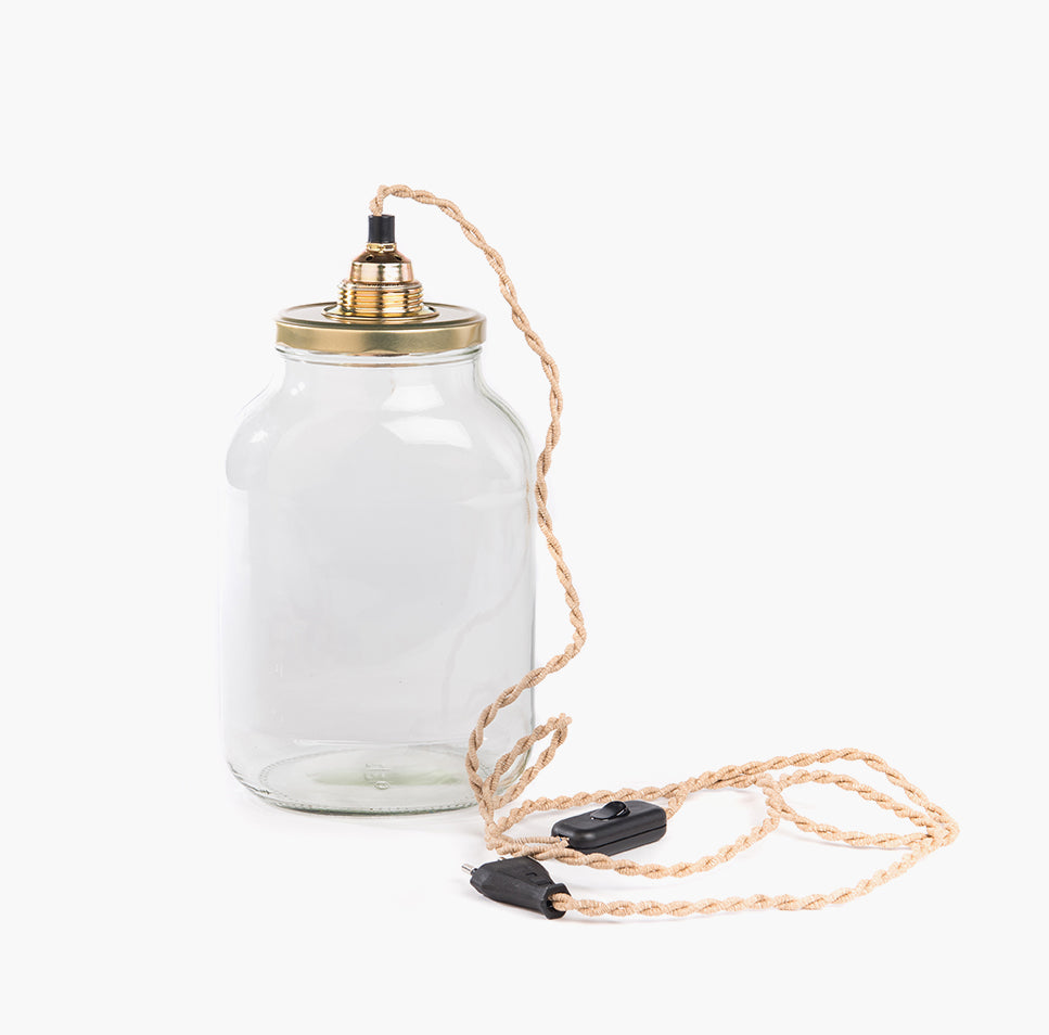The Pickle Jar Lamp -  Gold