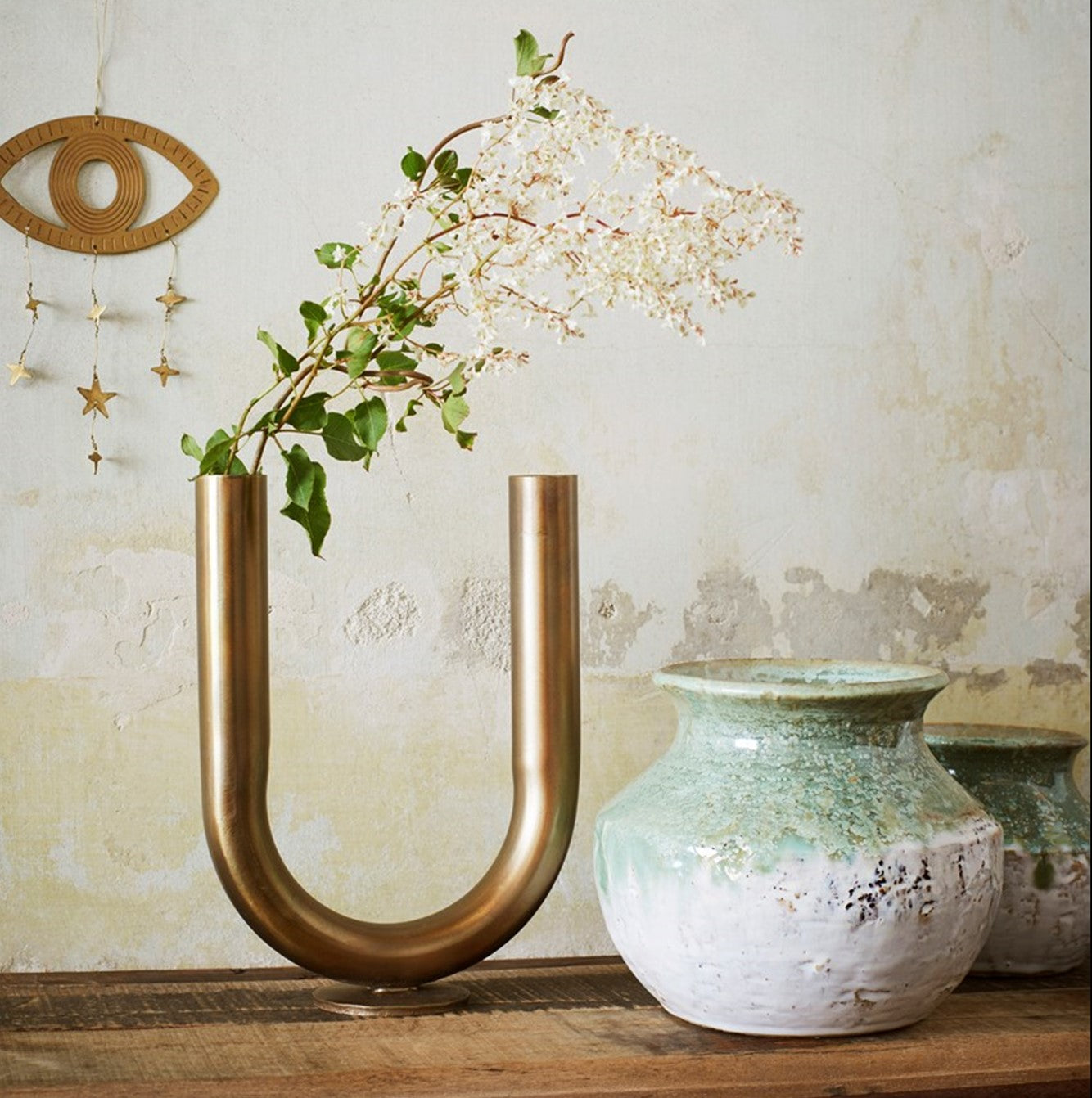 u-shaped-brass-iron-vase