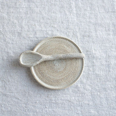 Handmade Saucer - Dark Clay